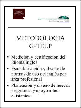 METODOLOGIA G-TELP