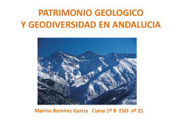 PATRIMONIO GEOLOGICO Y GEODIVERSIDAD EN …