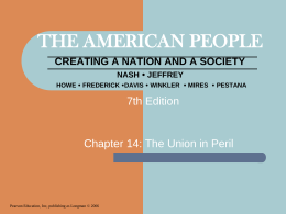 THE AMERICAN PEOPLE CREATING A NATION AND A …