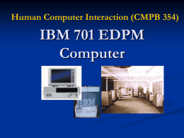 IBM 701 EDPM Computer