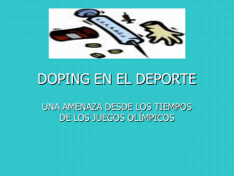 DOPING EN EL DEPORTE