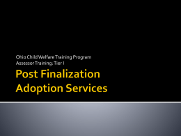 Post Finalization Adoption Services