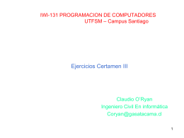 IWI-131 PROGRAMACION DE COMPUTADORES