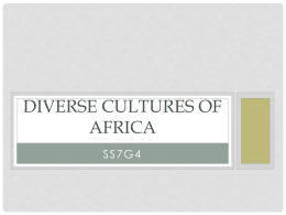 Diverse Cultures of Africa