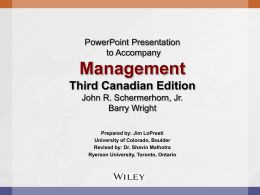 Chapter 5: Global Dimensions of Management