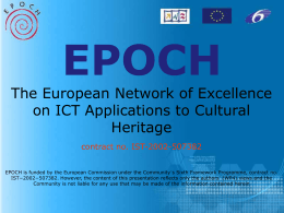 EPOCH presentation