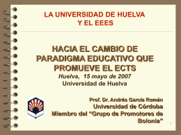 Diapositiva 1 - Universidad de Huelva