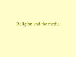 Religion and the media