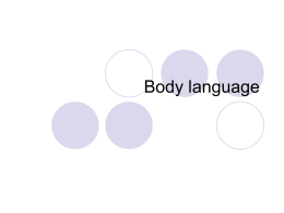 Body language - University of Miskolc