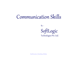 Communication Skills - Software Testing Help
