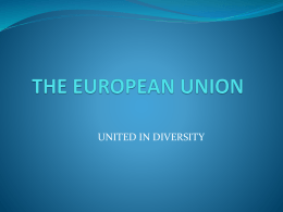 EUROPEAN UNION - Naslovnica