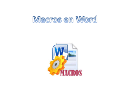 Macros en Word