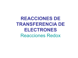 REACCIONES DE TRANSFERENCIA DE ELECTRONES …