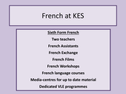 French at KES