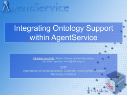 Integrating Ontology Support within AgentService
