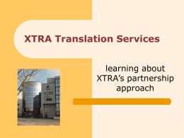 XTRA Translation Services