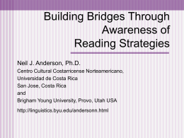 Building Bridges Through Awareness of Reading Strategies