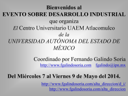 Evento sobre Desarrollo Industrial