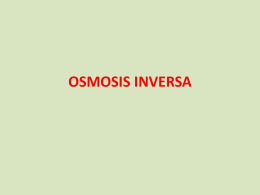 OSMOSIS INVERSA