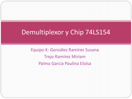 Demultiplexor y Chip 74LS154