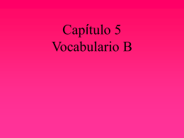 SP3 Chp. 5 Vocabulary A Primera Vista #2