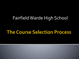 New Course Registration Policies