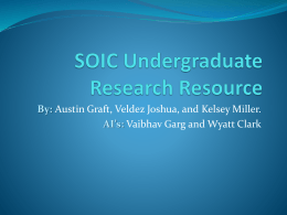 SOIC Undergraduate Research Resource
