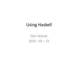 Introduction to Functional Programming Using Haskell