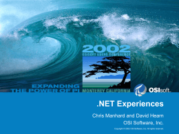 .NET Experiences