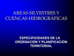 PLANIFICACION DE AREAS SILVESTRES