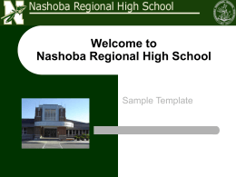 Welcome to Nashoba Regional High School