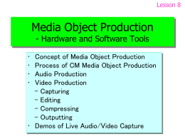 Media Production - 法政大学 [HOSEI UNIVERSITY]
