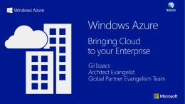 Windows Azure in the Enterprise