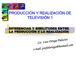 PRODUCCION Y REALIZACION DE TELEVISION I