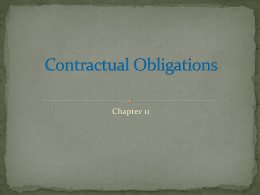 Contractual Obligations - North Penn School District