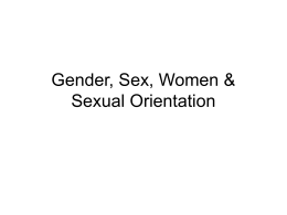 Gender: Women & Sexual Orientation