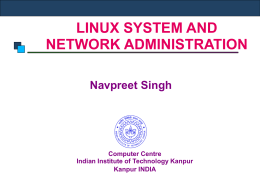 LINUX SYSTEM AND NETWORK ADMINISTRATION