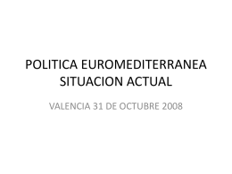 POLITICA EUROMEDITERRANEA