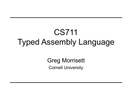 Language-Based Security A Brief Overview