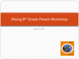 Parent Workshop - Fairfax County Public Schools