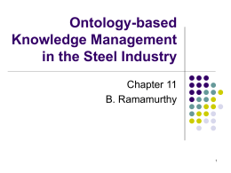 Ontology-based Knowledge Management in the Steel …