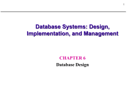 Database Systems: Design, Implementation, and …