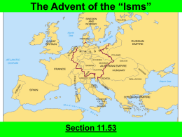 The Advent of the “Isms” - Lower Moreland Township