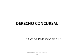 DERECHO CONCURSAL