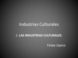 Industrias Culturales