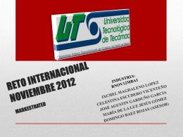 RETO INTERNACIONAL NOVIEMBRE 2012