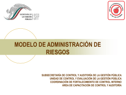 ADMINISTRACION DE RIESGOS