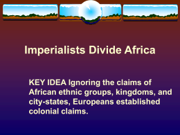 Imperialists Divide Africa