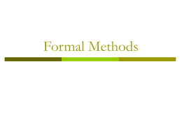 Formal Methods - Computer Science