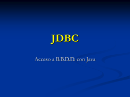 JDBC - cursillo-java